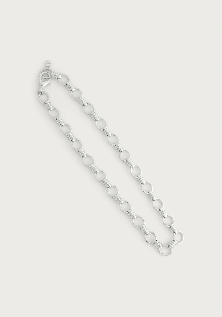 Anabel Aram Neptune Chain Necklace Silver