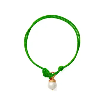 Teeny Bracelet Pearl Kelly Green
