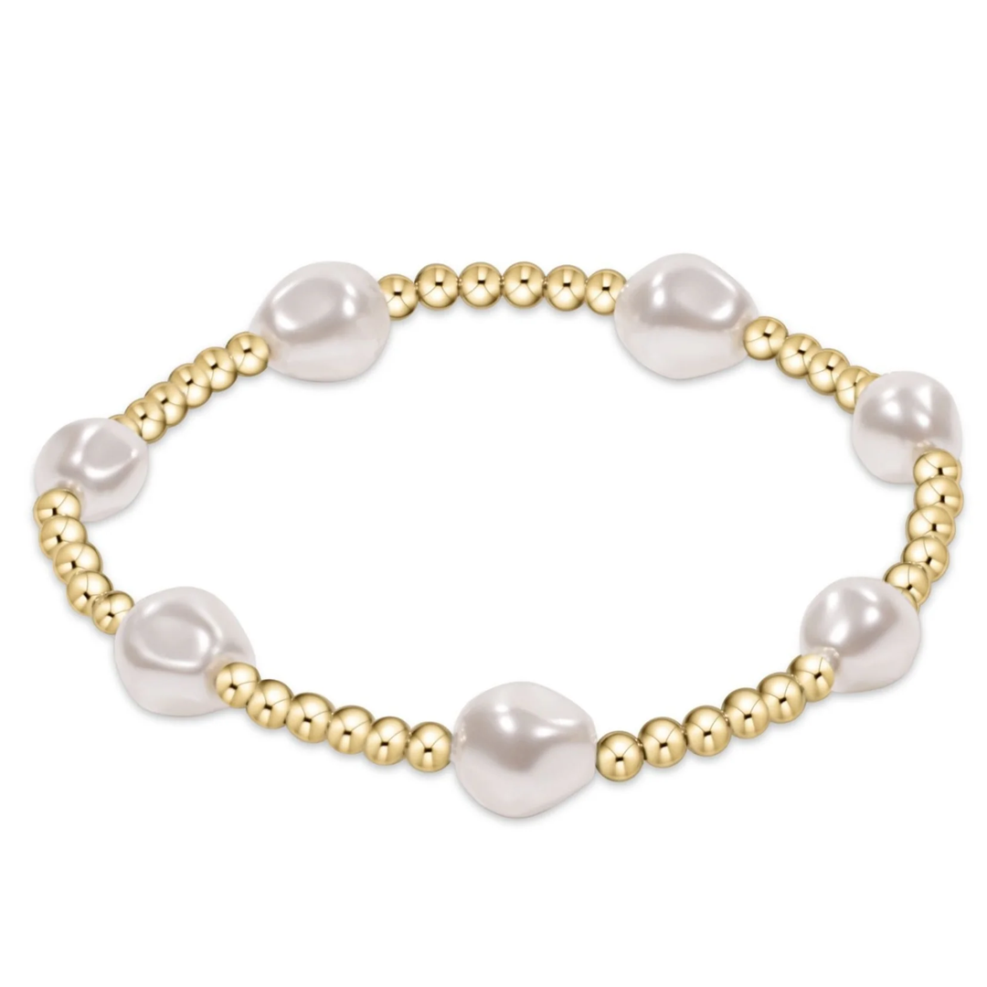 Admire Gold Admire Pearl 3mm Gold Bracelet