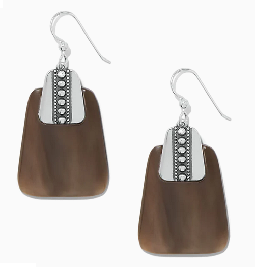 Pretty Tough Geo Horn French Wire Earrings