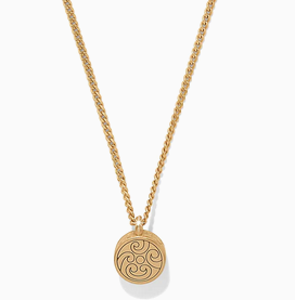 Contempo Nuevo Petite Dome Necklace Gold