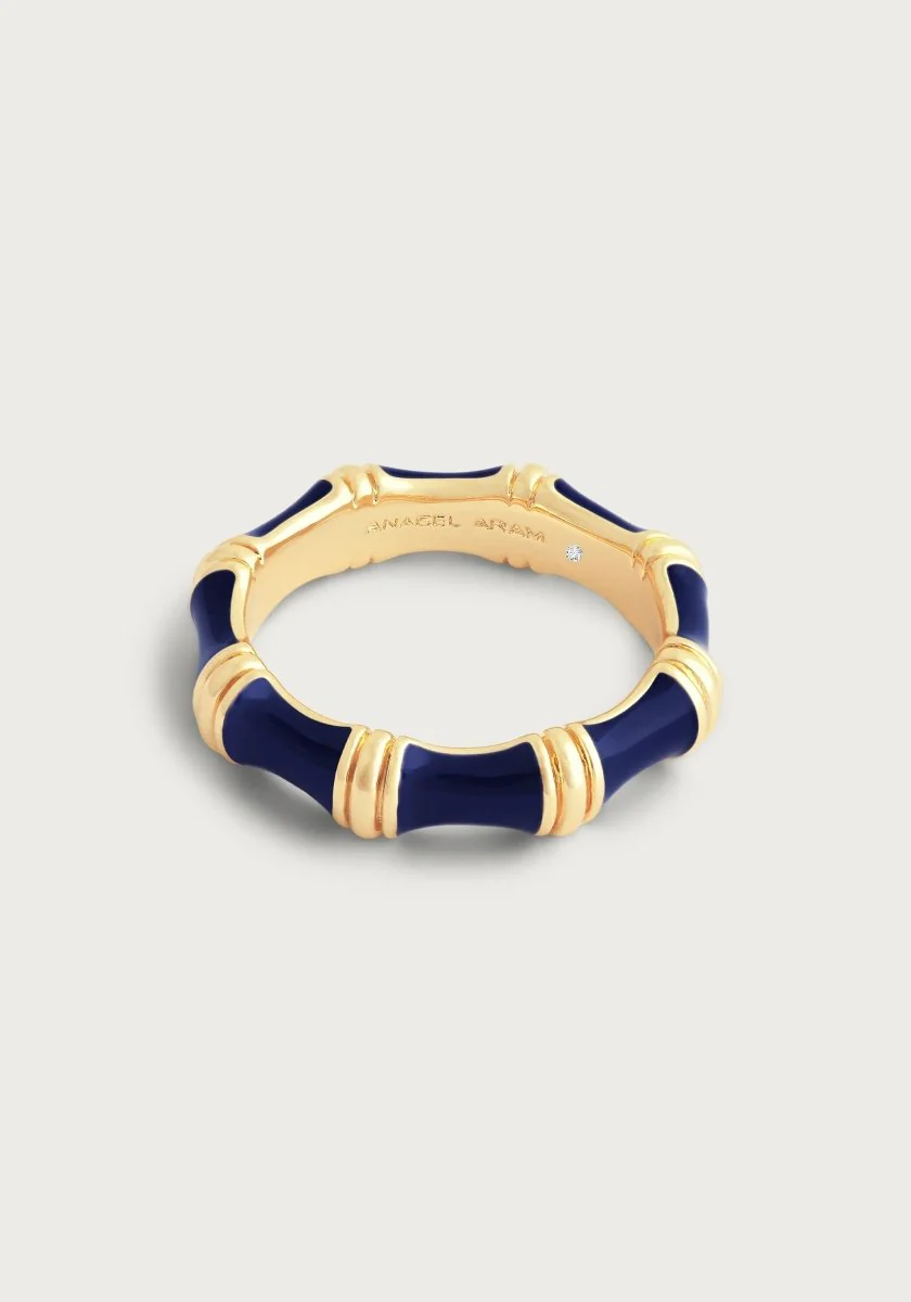 Anabel Aram Bamboo Enameled Ring