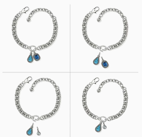 Twinkle Luxe Charm Link Bracelet
