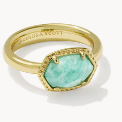 Daphne Frame Band Ring Gold