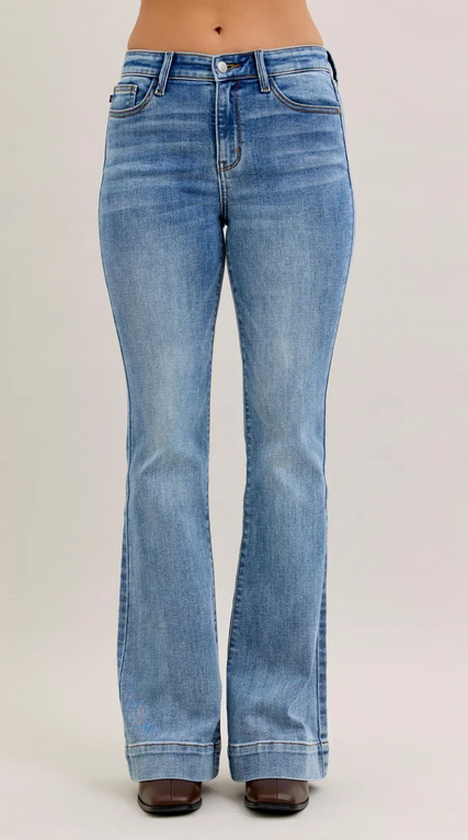 Medium Rinse Flare Jean