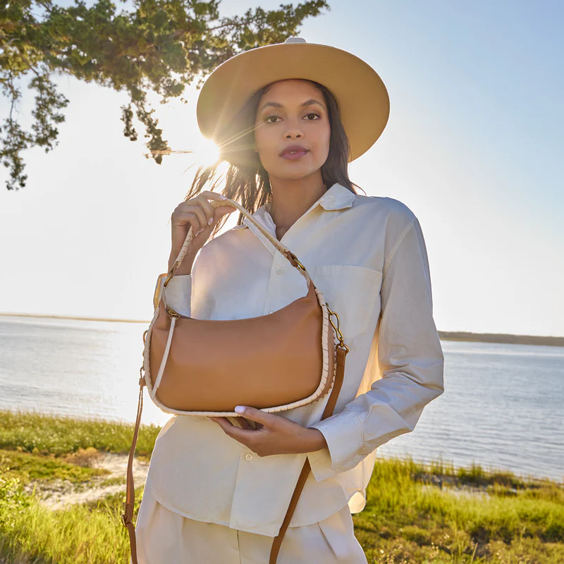 Mia Crescent Hobo Warm Cashew