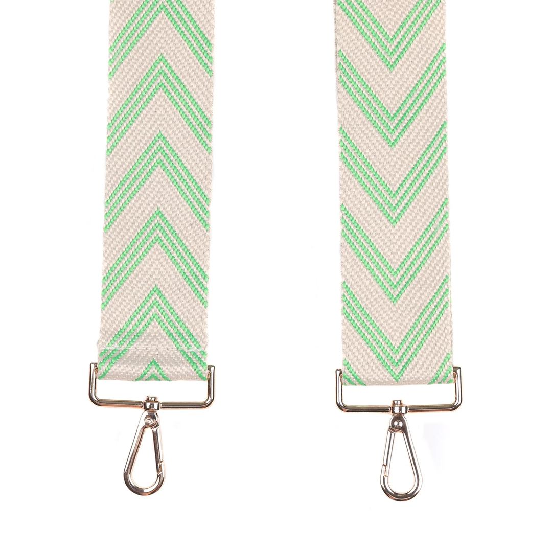 Pom Pom Strap Shamrock Green Chevron