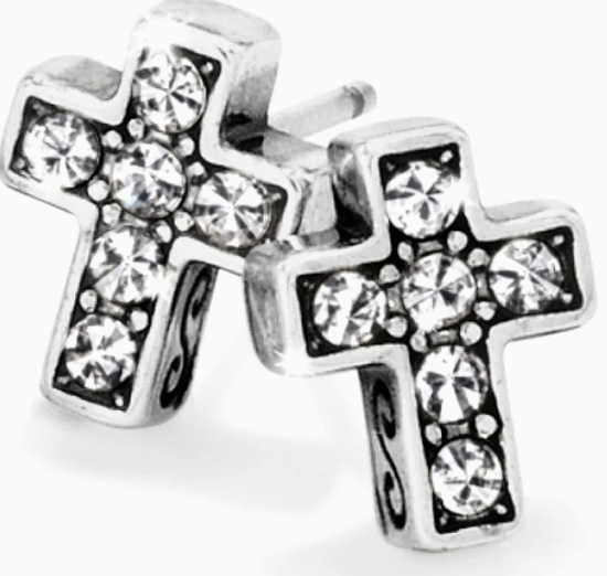 Starry Night Cross Mini Post Earrings