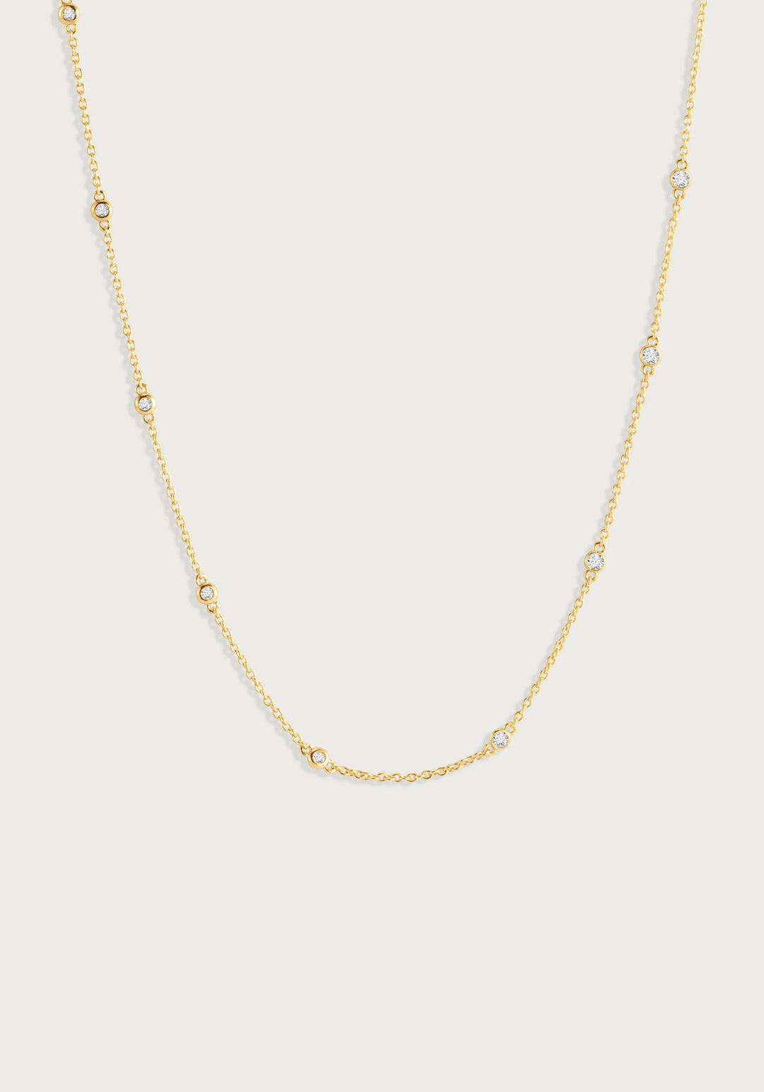 Anabel Aram Gold Chain with Crystals