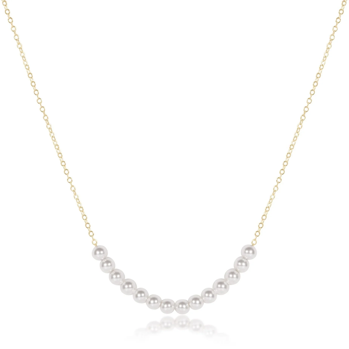16 Inch Necklace Classic Beaded Bliss 4mm Pearl