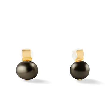 Elegant + Statement Making Pebble Post Earrings Espresso