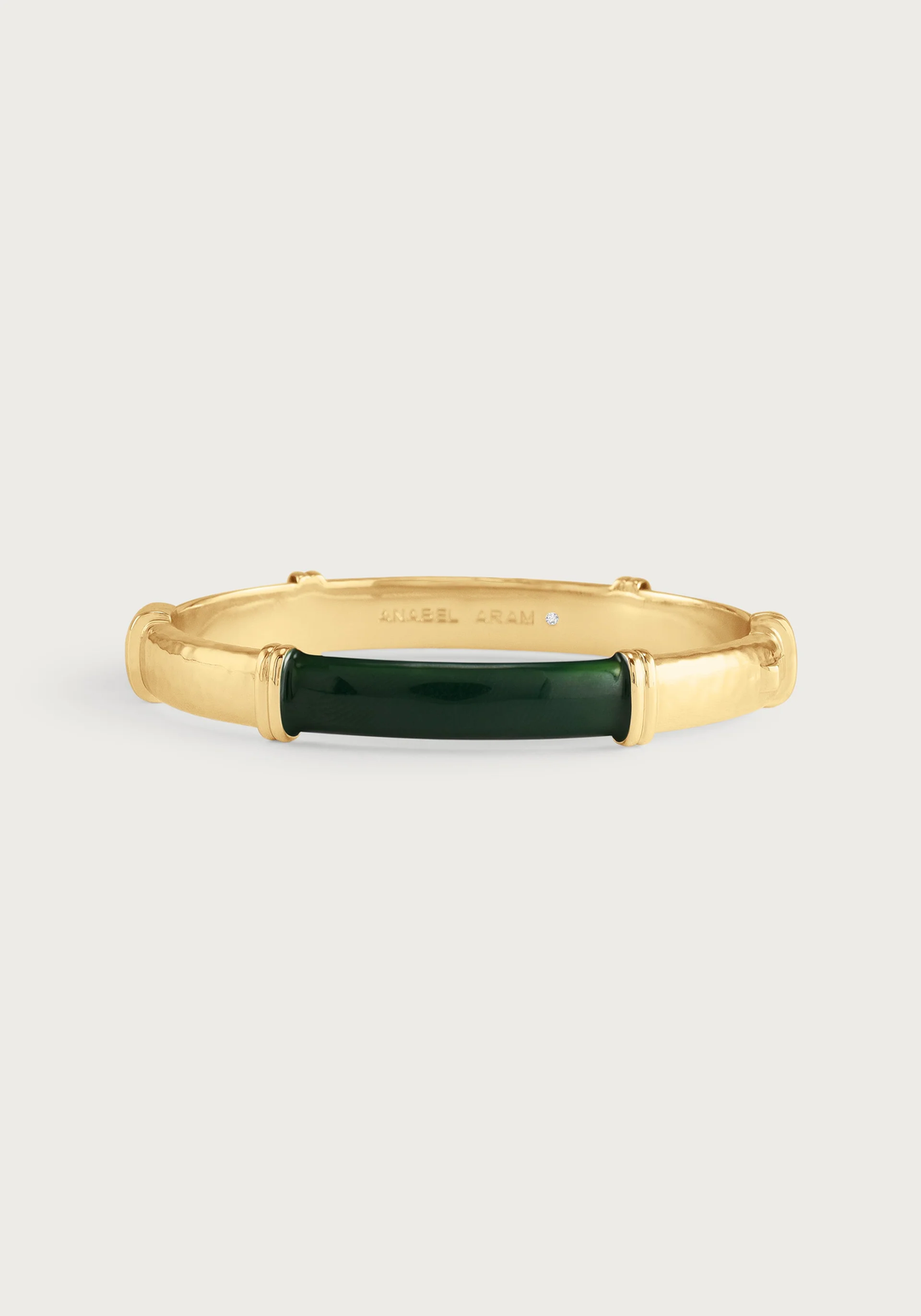 Anabel Aram Forza Hinged Bangle Malachite
