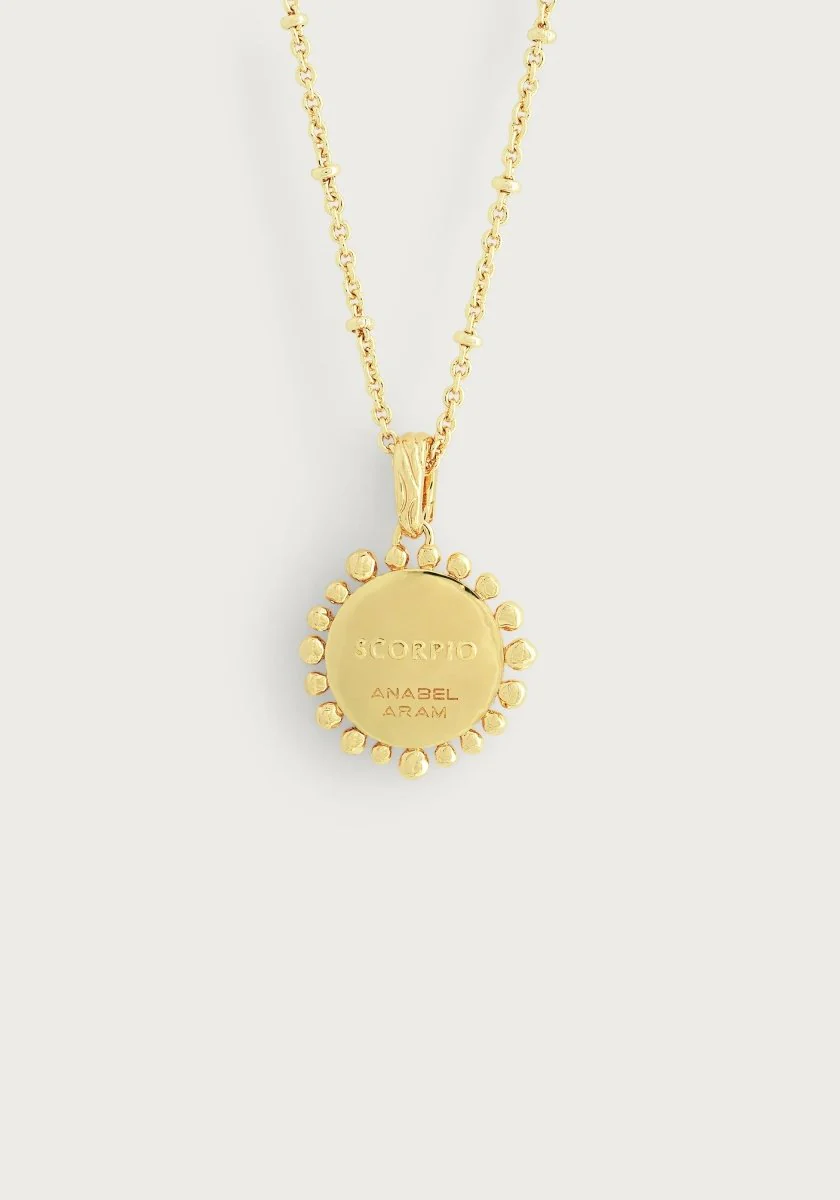 Anabel Aram Zodiac Pendant Necklace Scorpio