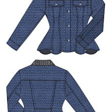 Fit and Flare Trucker Jacket
