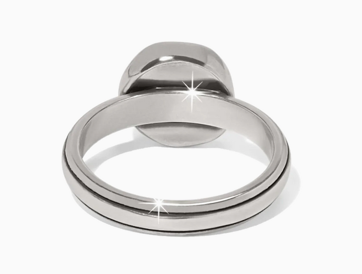 Cascade Round Ring Silver Gold Size 8