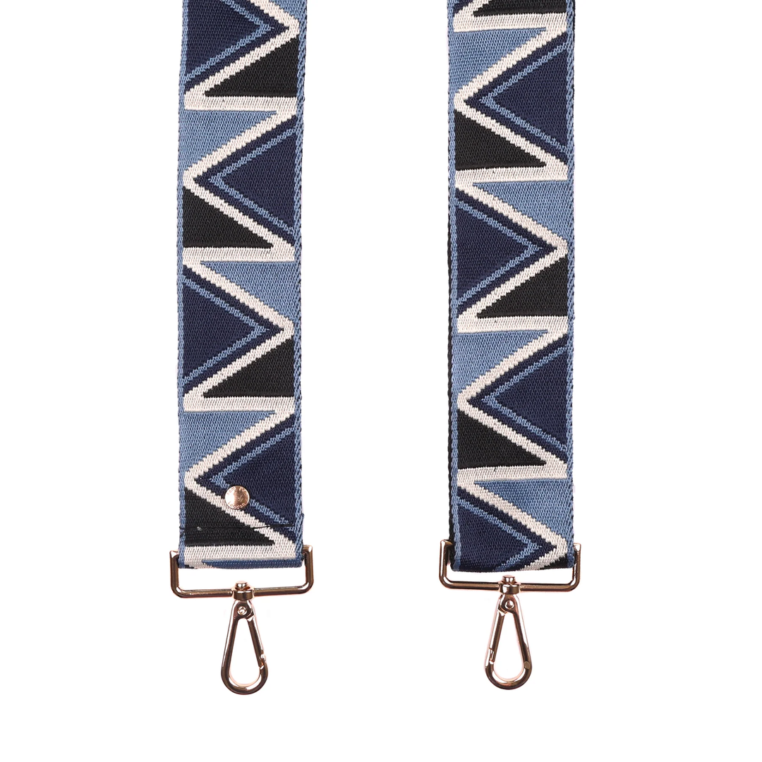 Pom Pom Strap Nordic Blue Triangle