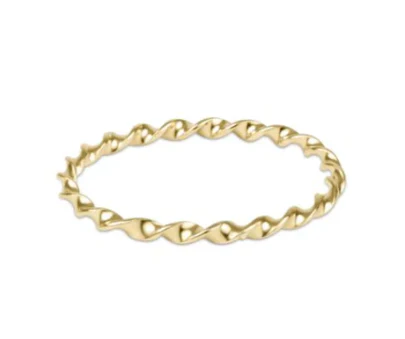 Classic Gold 2.5mm Beaded Disc Ring Size 7