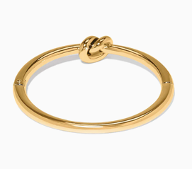 Interlok Single Knot Hinged Bracelet Gold
