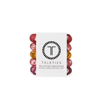 5 Pack Tiny Hair Ties Burgundy Bliss