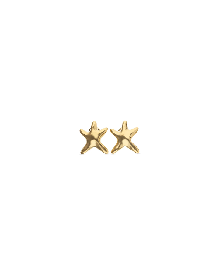 Star Stud Earrings Gold
