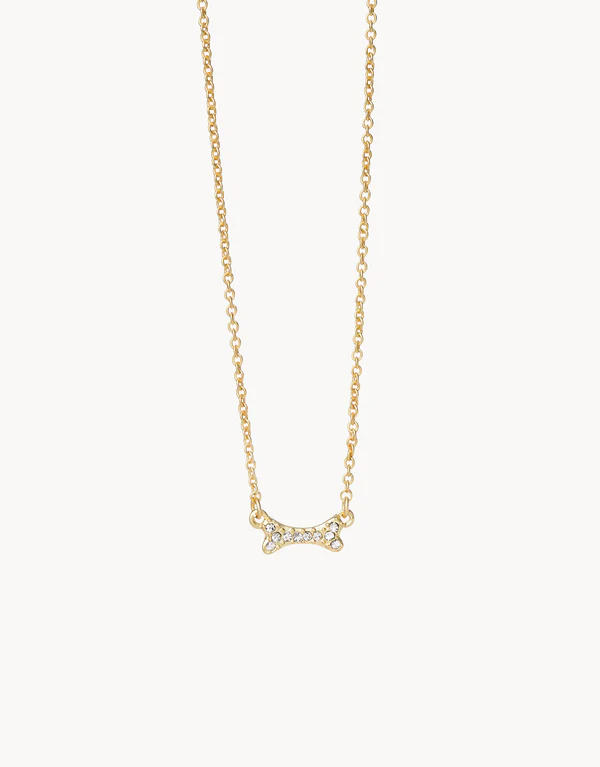Sea La Vie Necklace 18" Puppy Love/Bone Gold