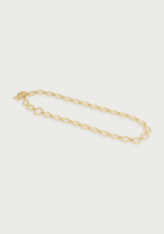 Anabel Aram Cheval Braided Chain Necklace Gold