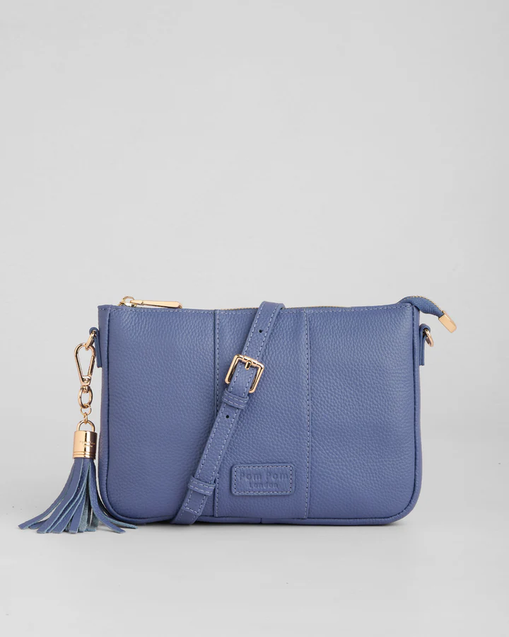 Pom Pom London City Slim Bag Lupin Blue
