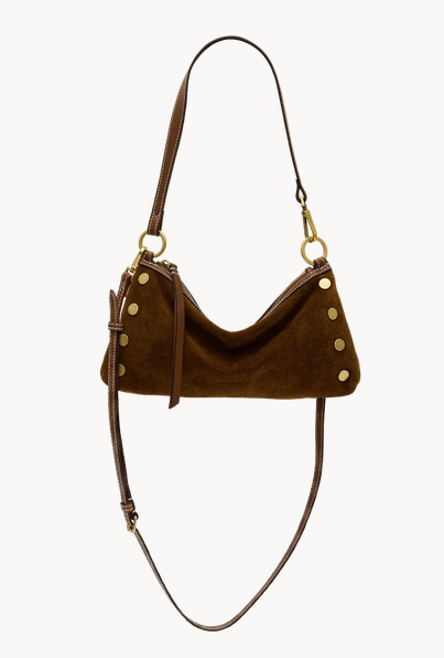 Kyle Small Cinnamon Suede Antique Gold