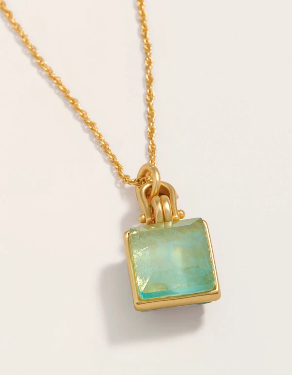 Marion Square Necklace 18" Sea Foam