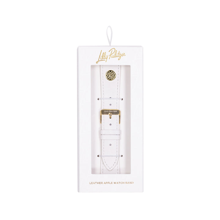 Leather Apple Watch Band Resort White