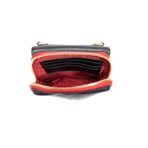 VIP Mobile Black/Brushed Gold Red Zip