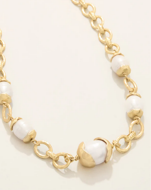 Karina Pearl Chain Necklace 18" Pearl