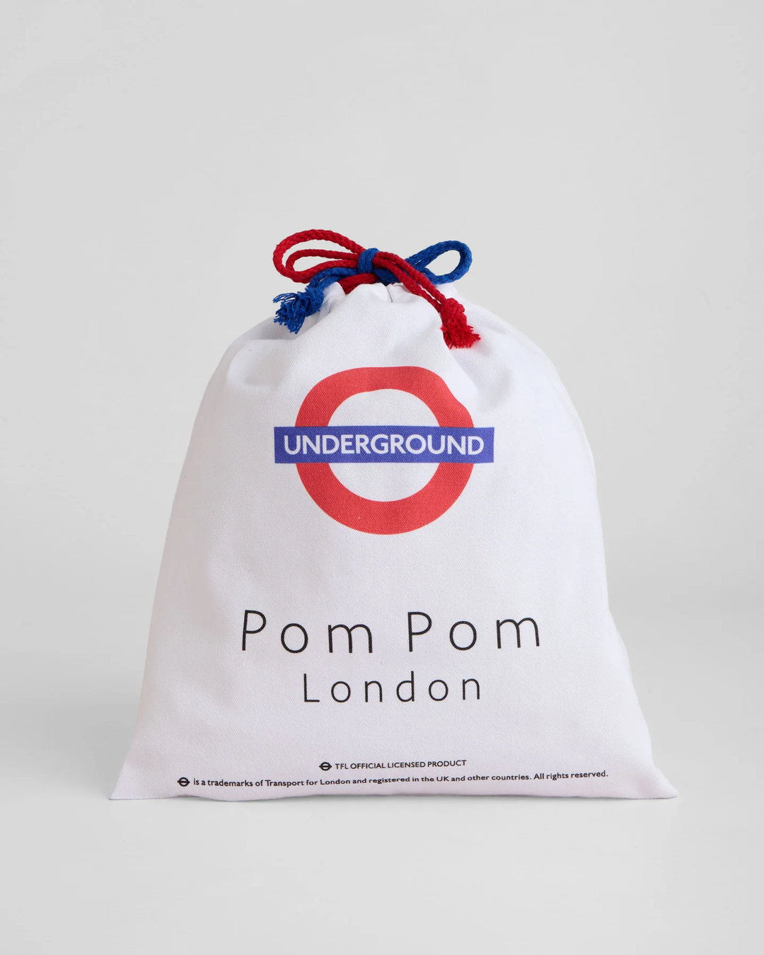 Pom Pom City Bag with Special Keyring and Dust Bag Elizabeth Line Purple