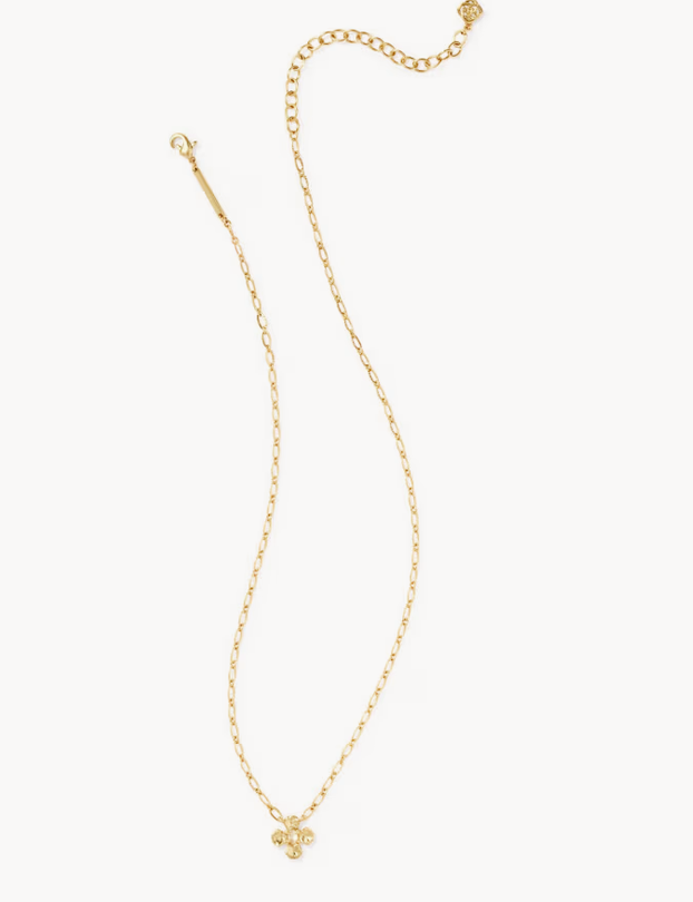 Leanne Short Pendant Necklace Gold Natural MOP