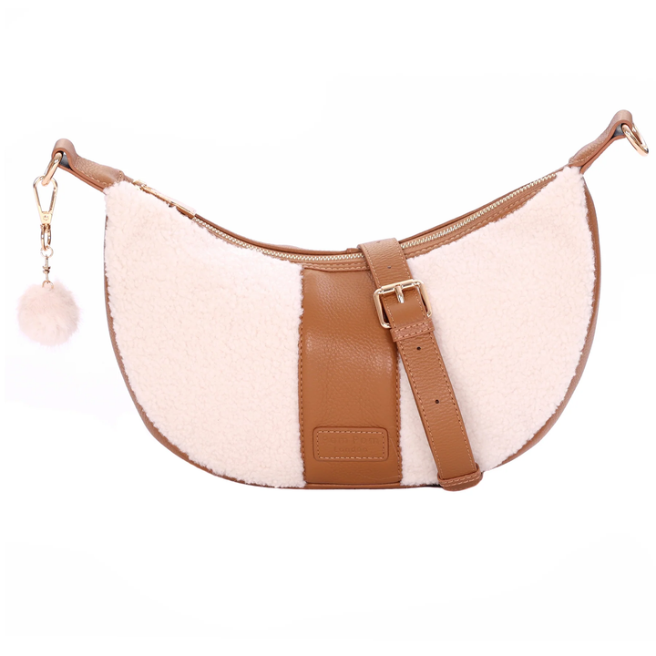 Sutton Sling Faux Fleece & Maple Leather