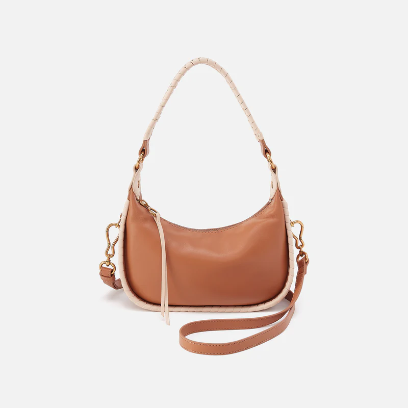 Mia Crescent Small Hobo Warm Cashew