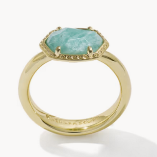 Daphne Frame Band Ring Gold