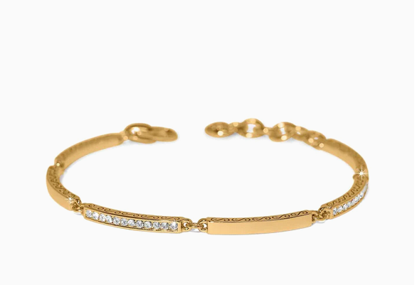 Meridian Geo Bar Gold Bracelet
