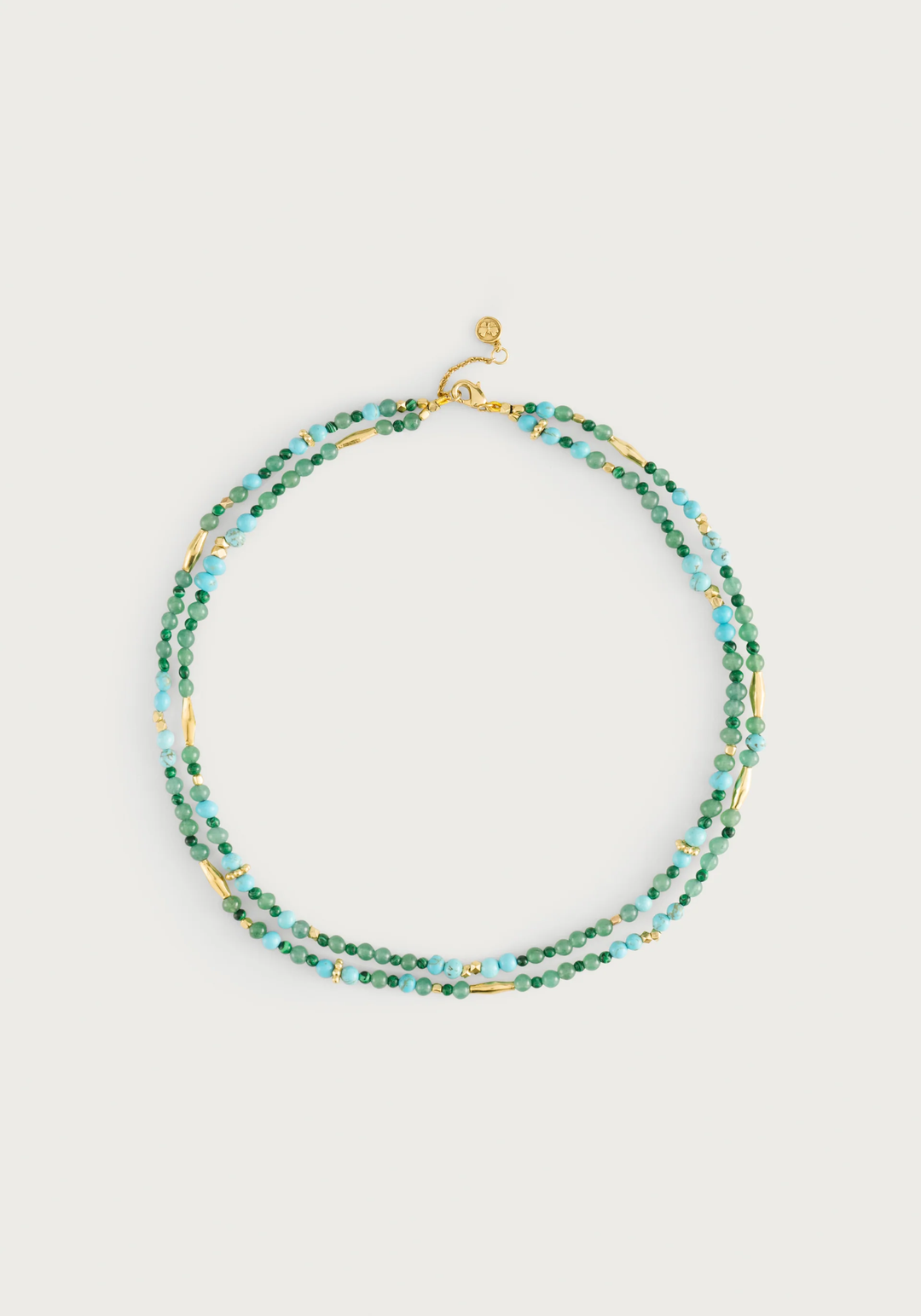Anabel Aram Milos Beaded Necklace Turquoise