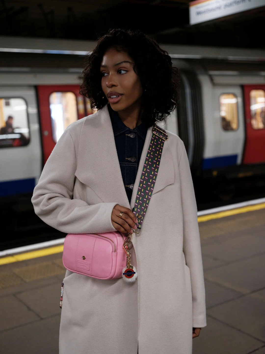 Pom Pom London Original Bag Hammersmith and City Line Pink