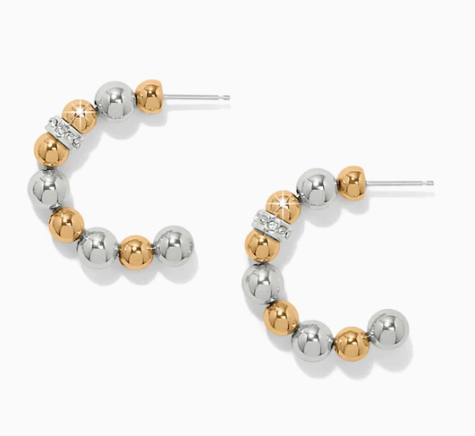 Meridian Petite Station Hoop Earrings