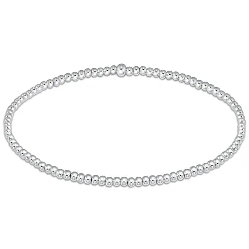 Classic Sterling 2mm Bead Bracelet