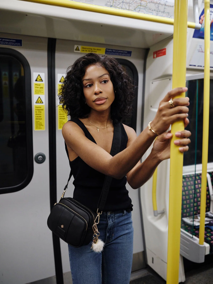 Pom Pom London Original Bag Northern Line Black