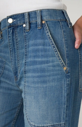 High Rise Relaxed Straight w/ Utility Pockets 27" Inseam