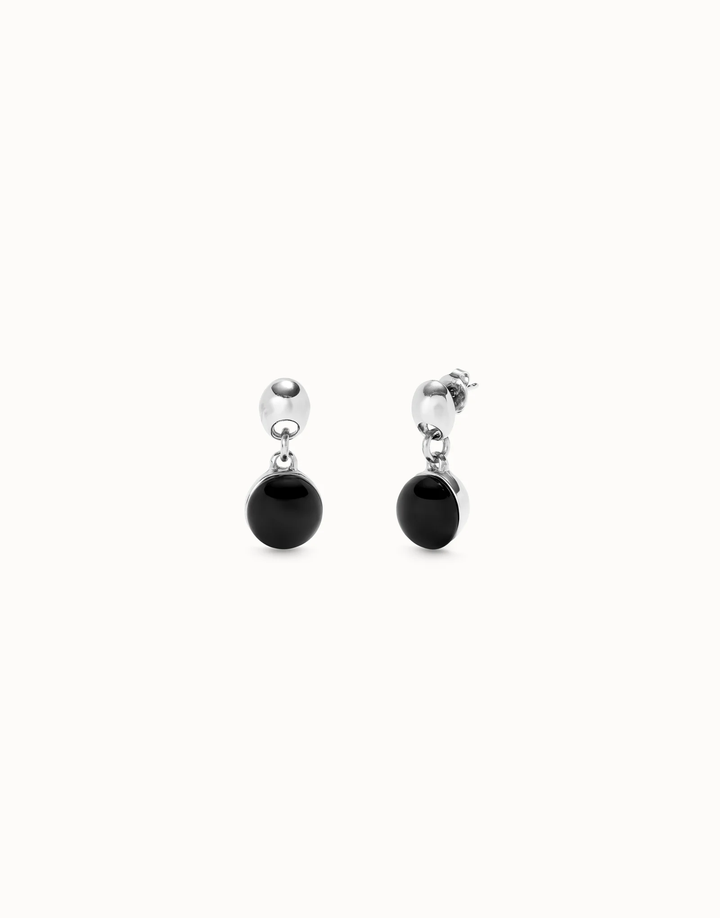 Ser Fascinante Earring Silver with Dark Stones