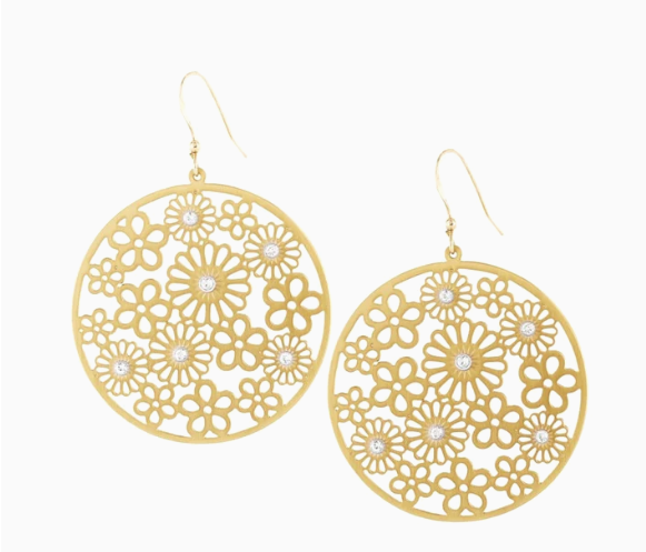 Posey Disc French Wire Earrings
