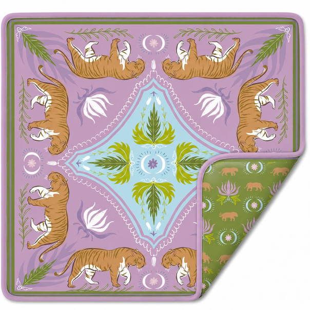 Moon Tiger Double-Sided Mahjong Mat