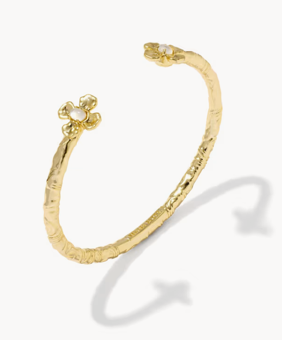 Leanne Cuff Bracelet Gold Natural MOP
