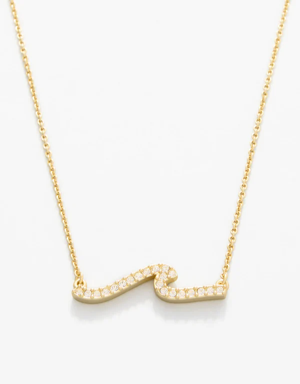 SLV Necklace 18" Hope Floats/Wave Gold