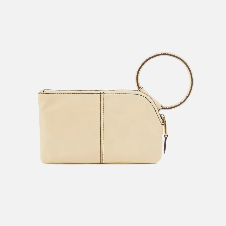 Sable Wristlet in Polished Leather Butter Yellow